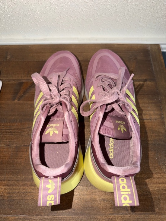 adidas Shoes - adidas Women's Pink & Yellow Retro Runner Sneakers